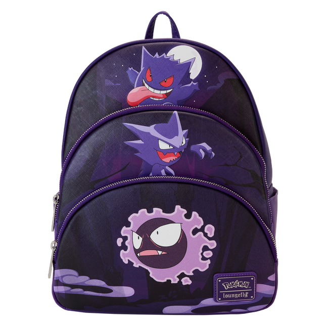 Pokemon Gengar Evolution Triple Pocket Mini Backpack