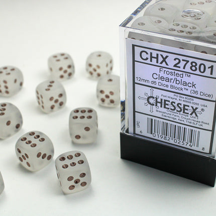 Chessex 12mm Frosted Clear D6 Dice Tower