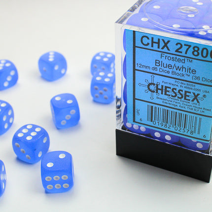 Chessex 12mm Frosted Blue D6 Dice Tower