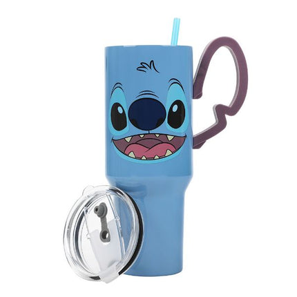 Disney Stitch Hands Up Sculpted Handles 40 oz Stainless Steel Tumbler