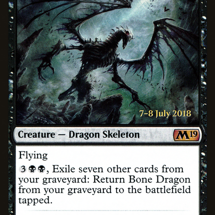 Bone Dragon [Core Set 2019 Promos] Prerelease Foil