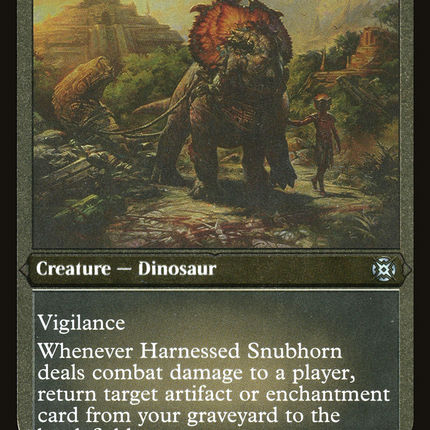 Harnessed Snubhorn [March of the Machine: The Aftermath] Etched Foil