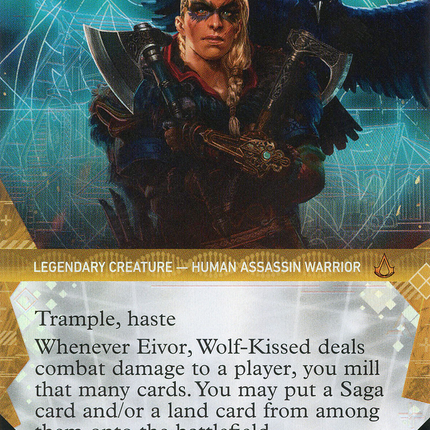 Eivor, Wolf-Kissed (Showcase) (Borderless) [Assassin's Creed] Textured Foil