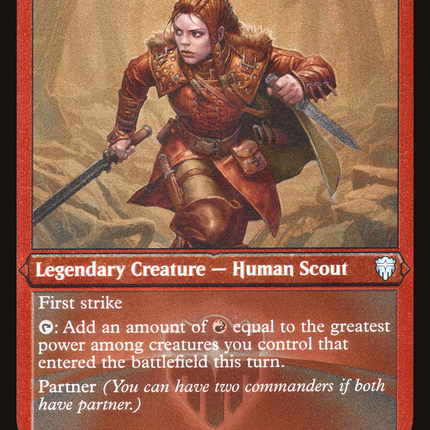 Alena, Kessig Trapper [Commander Legends] Etched Foil