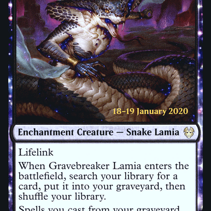 Gravebreaker Lamia [Theros Beyond Death Promos] Prerelease Foil