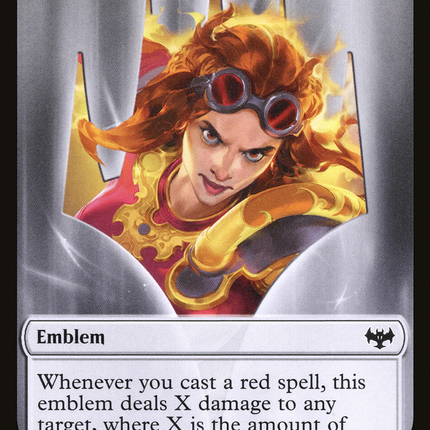 Chandra, Dressed to Kill Emblem [Innistrad: Crimson Vow Tokens]