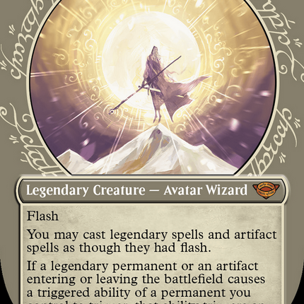 Gandalf the White (Showcase) (Borderless) [The Lord of the Rings: Tales of Middle-earth] Surge Foil