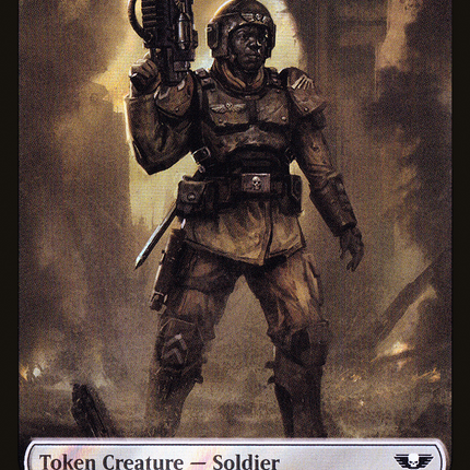 Soldier [Warhammer 40,000 Tokens] Surge Foil