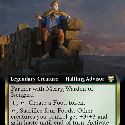 Pippin, Warden of Isengard (Extended Art) [Tales of Middle-earth Commander] Foil