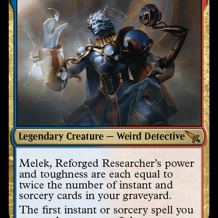Melek, Reforged Researcher [Murders at Karlov Manor] Prerelease Foil