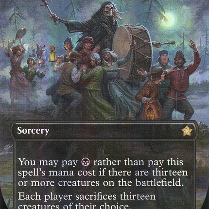 Blasphemous Edict (Borderless) [Foundations] Mana Foil
