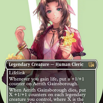 Aerith Gainsborough (Borderless) (Surge Foil) (Borderless) [FINAL FANTASY] Surge Foil