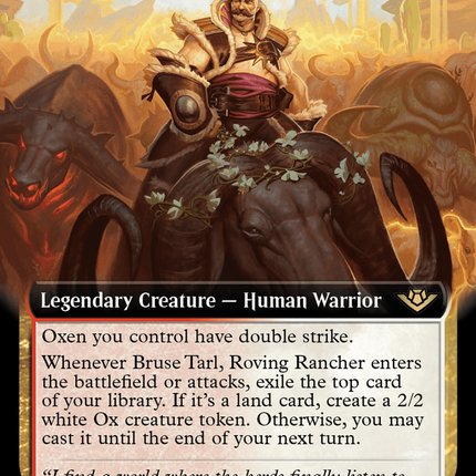 Bruse Tarl, Roving Rancher (Extended Art) [Outlaws of Thunder Junction]