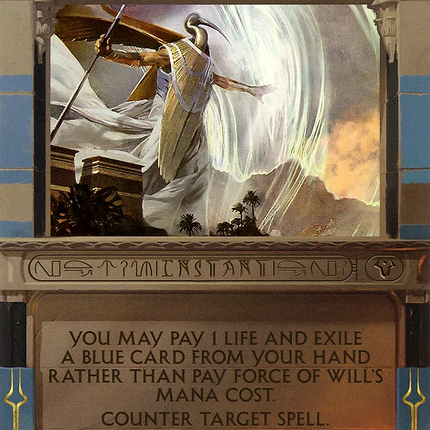 Force of Will (Borderless) [Amonkhet Invocations] Foil
