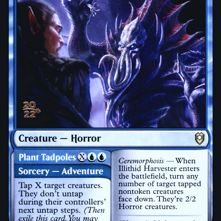 Illithid Harvester // Plant Tadpoles [Battle for Baldur's Gate Promos] Prerelease Foil
