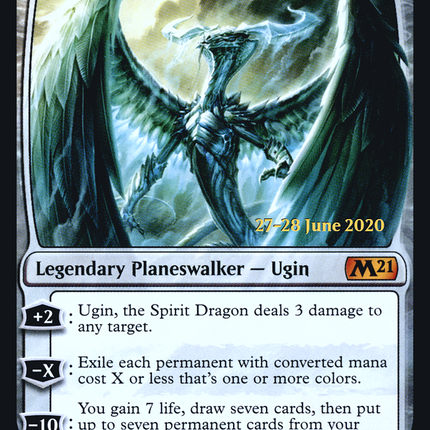 Ugin, the Spirit Dragon [Core Set 2021 Promos] Prerelease Foil