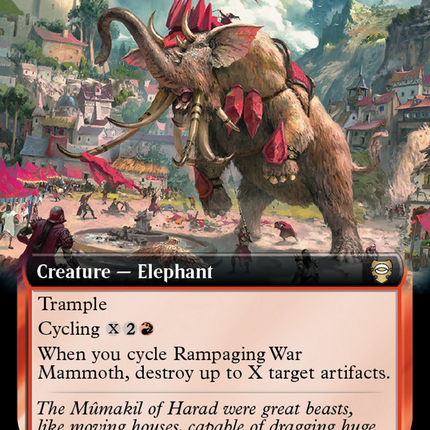 Rampaging War Mammoth (Extended Art) [Tales of Middle-earth Commander] Foil