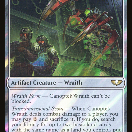 Canoptek Wraith [Warhammer 40,000 Commander] Surge Foil