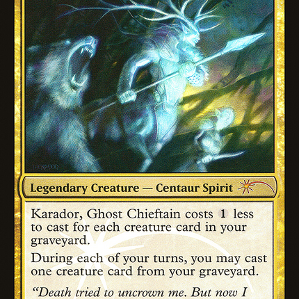 Karador, Ghost Chieftain [Judge Gift Cards 2014] Foil