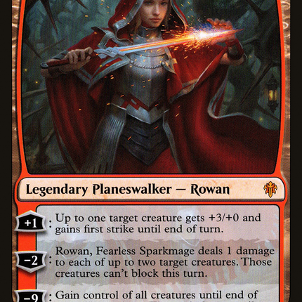 Rowan, Fearless Sparkmage [Throne of Eldraine]