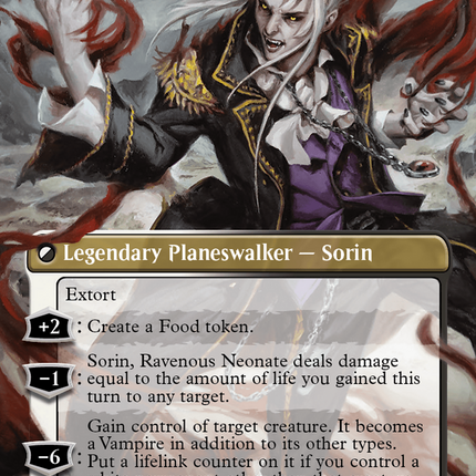 Sorin of House Markov // Sorin, Ravenous Neonate (Borderless) [Modern Horizons 3] Foil