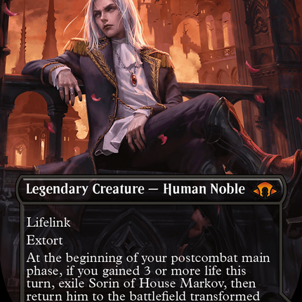 Sorin of House Markov // Sorin, Ravenous Neonate (Borderless) [Modern Horizons 3] Foil