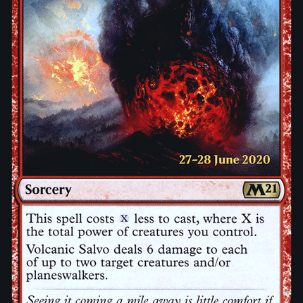 Volcanic Salvo [Core Set 2021 Promos] Prerelease Foil