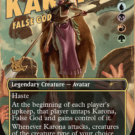 Karona, False God (Borderless) [Secret Lair Drop]