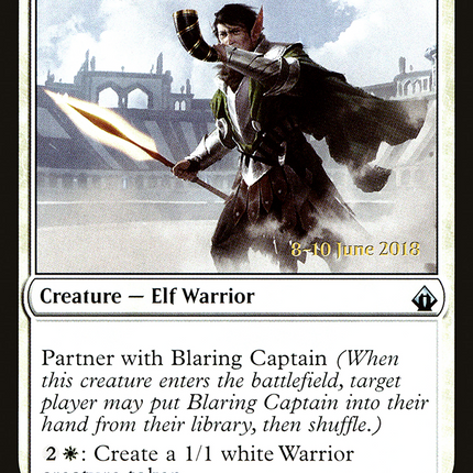 Blaring Recruiter [Battlebond Promos] Prerelease Foil