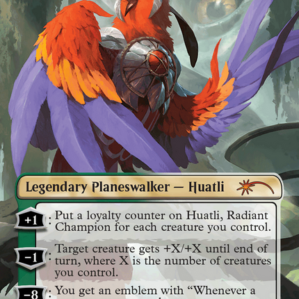 Huatli, Radiant Champion (Borderless) [Secret Lair Drop] Foil