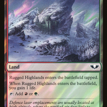 Rugged Highlands [Warhammer 40,000 Commander] Surge Foil