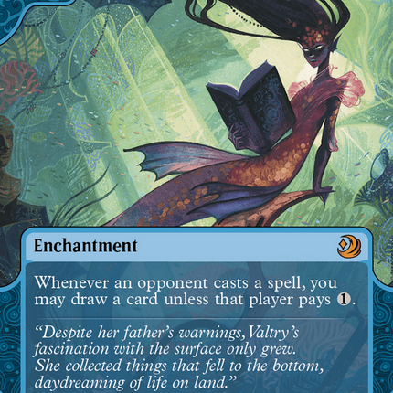 Rhystic Study (Showcase) (Borderless) [Wilds of Eldraine: Enchanting Tales]