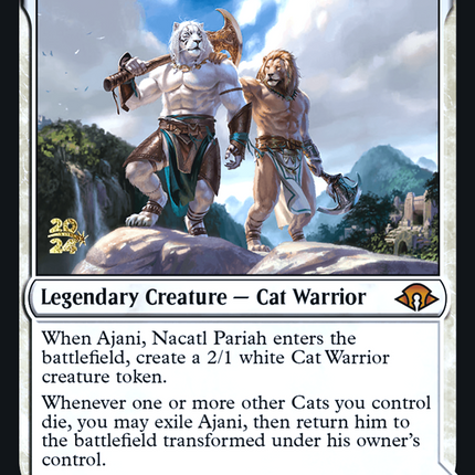 Ajani, Nacatl Pariah // Ajani, Nacatl Avenger [Modern Horizons 3 Promos] Prerelease Foil