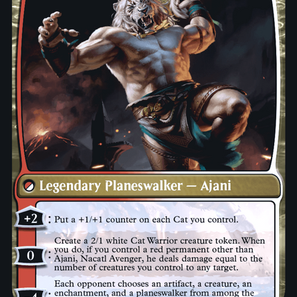 Ajani, Nacatl Pariah // Ajani, Nacatl Avenger [Modern Horizons 3 Promos] Prerelease Foil
