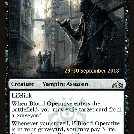 Blood Operative [Guilds of Ravnica Promos] Prerelease Foil