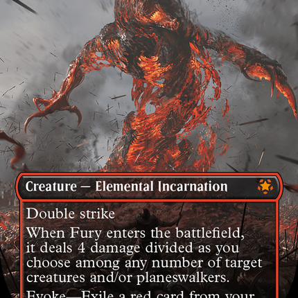 Fury (Borderless) (Textured Foil) [Special Guests] Textured Foil