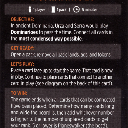 Dominarioes // Dominarioes (cont'd) [Strixhaven: School of Mages Minigames]