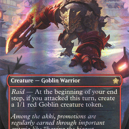 Searslicer Goblin (Borderless) [Foundations] Mana Foil