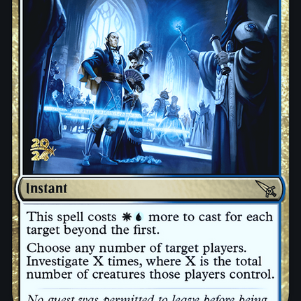 Officious Interrogation [Murders at Karlov Manor Promos] Prerelease Foil