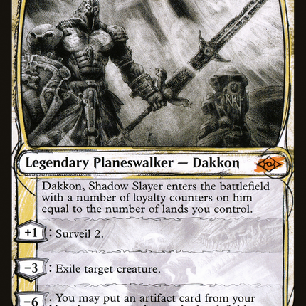 Dakkon, Shadow Slayer (Showcase) [Modern Horizons 2]