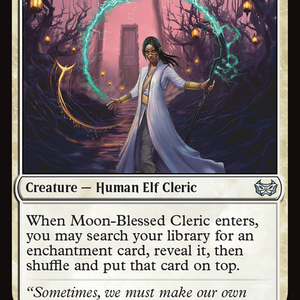 Moon-Blessed Cleric [Duskmourn: House of Horror Commander] Foil