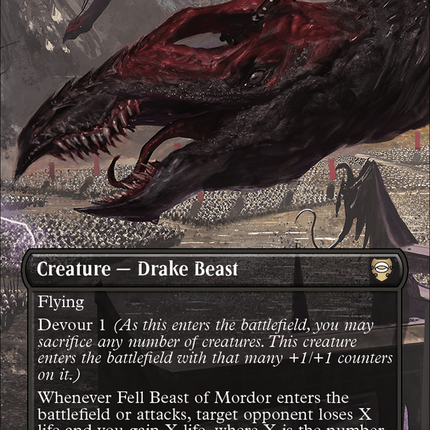 Fell Beast of Mordor (Borderless) [Tales of Middle-earth Commander] Surge Foil