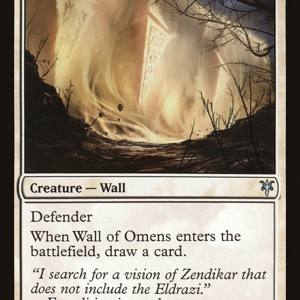 Wall of Omens [Duel Decks: Sorin vs. Tibalt]