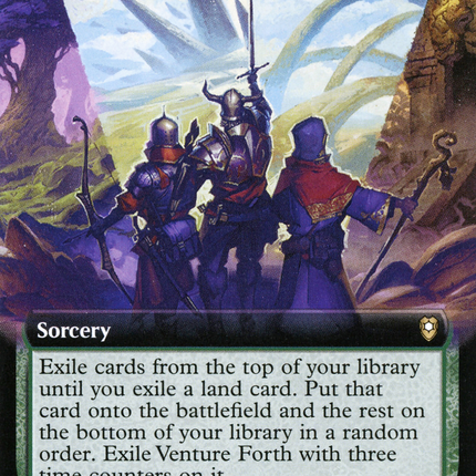 Venture Forth (Extended Art) [Commander Legends: Battle for Baldur's Gate]