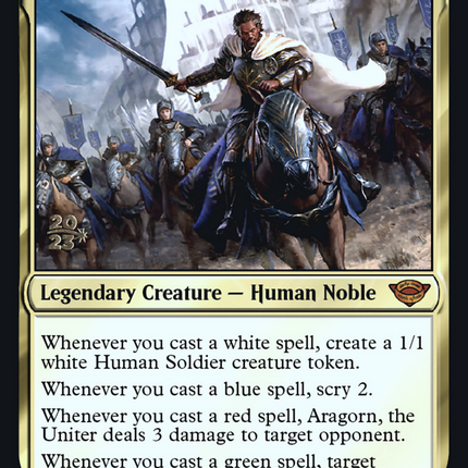 Aragorn, the Uniter [Tales of Middle-earth Promos] Prerelease Foil