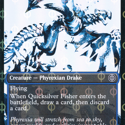 Quicksilver Fisher (Showcase) [Phyrexia: All Will Be One] Step-and-Compleat Foil