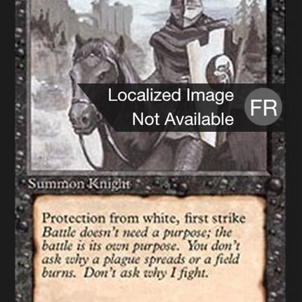 Black Knight - Chevalier noir  [Foreign Black Border]