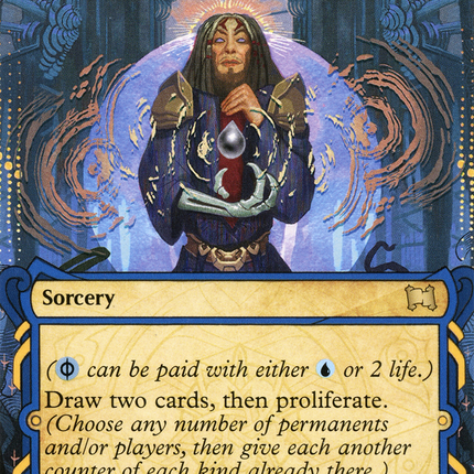 Tezzeret's Gambit (Showcase) (Borderless) [Strixhaven Mystical Archive]