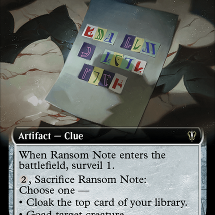 Ransom Note (Extended Art) [Murders at Karlov Manor Commander]