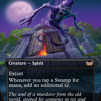 Crypt Ghast (Borderless) [Duskmourn: House of Horror Commander] Foil